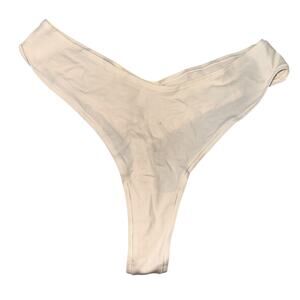 Skims Cotton Jersey Dipped Thong Underwear Panties Marble New with tags Size 4X